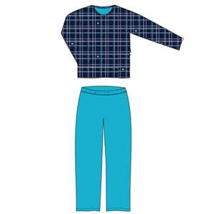 Pánské pyžamo LOOPING kostky XL