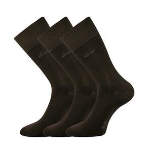 Společenské ponožky Lonka DESILVE hnědá 47-50 (32-34)