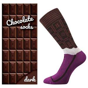 Dárková krabička ponožek Lonka CHOCOLATE dark 38-41 (25-27)