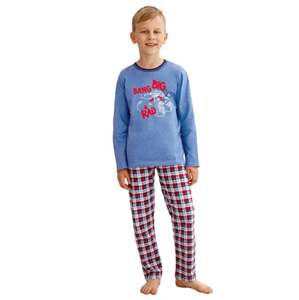 Chlapecké pyžamo Mario 2650/2651/11 TARO modrá světlá 086