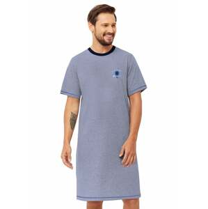 Pánská noční košile Stephen 1332/31 HOTBERG granát (modrá) XXL