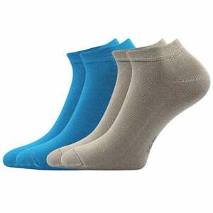 Dětské ponožky ČENĚK B mix / šedá + modrá 25-29,30-34,35-38