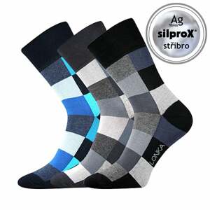 Společenské ponožky Lonka DECUBE mix tmavé 47-50 (32-34)