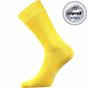 Barevné společenské ponožky Lonka DECOLOR žlutá 43-46 (29-31)