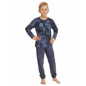 Chlapecké pyžamo Greg 2652/2653/11 TARO granát (modrá) 128