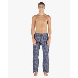 Pánské pyžamové kalhoty dlouhé GINO 79163P lékořice šedobílá L