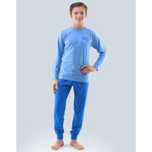 Chlapecké pyžamo dlouhé GINO 69000P sv. modrá atlantic 140/146