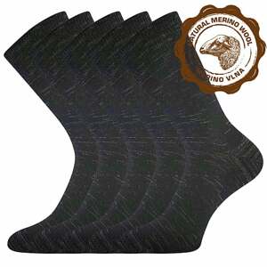 Vlněné ponožky VoXX KLIMAX černá melé 47-50 (32-34)