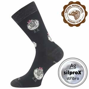 Dámské ponožky VoXX VLŇENKA černá 35-38 (23-25)