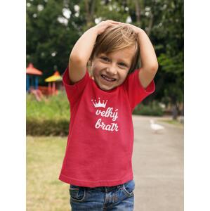 MMO Chlapecké tričko Velký bratr Barva: Červená, Velikost: 110