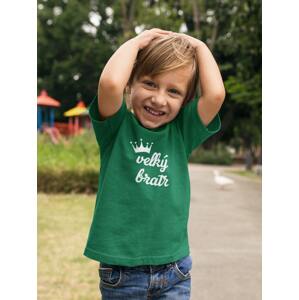 MMO Chlapecké tričko Velký bratr Barva: Trávová zelená, Velikost: 122
