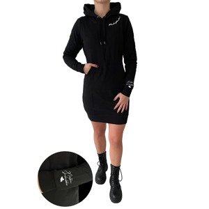 MMO Dámské mikinové šaty máma Barva: Černá, Velikost: XL