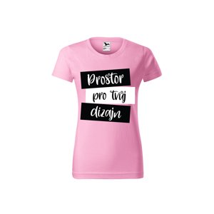 MMO Dámské tričko s vlastním potiskem Barva: Ružová, Velikost: L