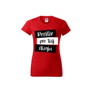 MMO Dámské tričko s vlastním potiskem Barva: Červená, Velikost: XL