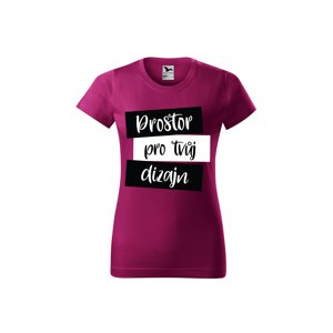 MMO Dámské tričko s vlastním potiskem Barva: Fuchsiová, Velikost: XL
