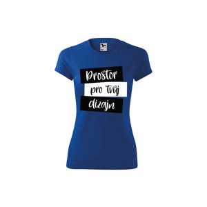 MMO Dámské sportovní tričko s vlastním potiskem Barva: Kráľovská modrá, Velikost: XS
