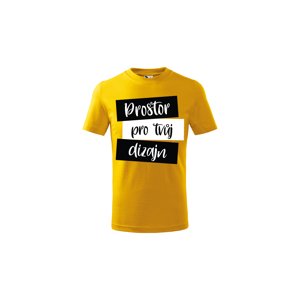 MMO Dětské tričko s vlastním potiskem (krátký rukáv) Barva: Žlutá, Velikost: 110