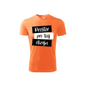 MMO Pánské sportovní tričko s vlastním potiskem Barva: Neonově mandarinková, Velikost: 2XL