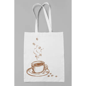 MMO Bavlněná taška Káva Barva: Bíla