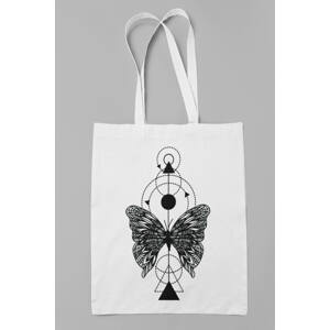 MMO Bavlněná taška Motýl Barva: Bíla