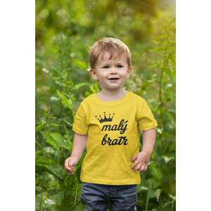 MMO Chlapecké tričko Malý bratr Barva: Žlutá, Velikost: 122