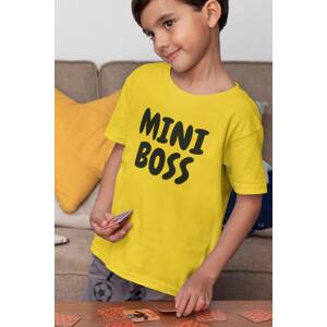 MMO Chlapecké tričko Mini boss Barva: Žlutá, Velikost: 122