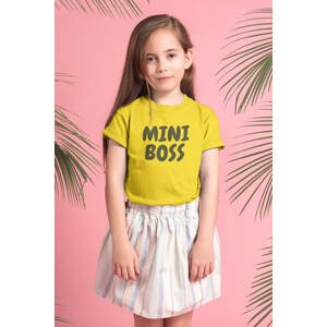MMO Dívčí tričko Mini boss Barva: Žlutá, Velikost: 158