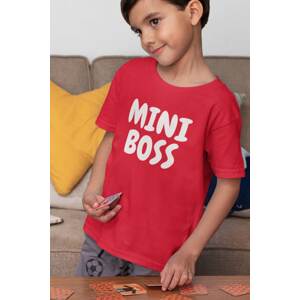 MMO Chlapecké tričko Mini boss Barva: Červená, Velikost: 122