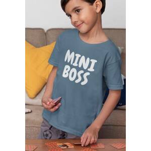 MMO Chlapecké tričko Mini boss Barva: Denim, Velikost: 110