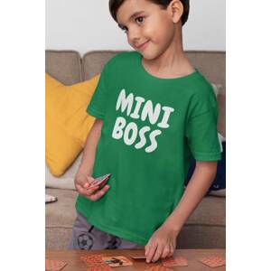 MMO Chlapecké tričko Mini boss Barva: Trávová zelená, Velikost: 134