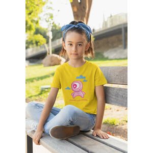 MMO Dívčí tričko Maminky malá příšerka Barva: Žlutá, Velikost: 134