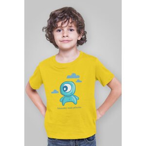 MMO Chlapecké tričko Maminky malá příšerka Barva: Žlutá, Velikost: 134