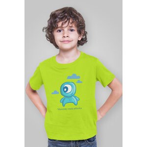 MMO Chlapecké tričko Maminky malá příšerka Barva: Limetková, Velikost: 110