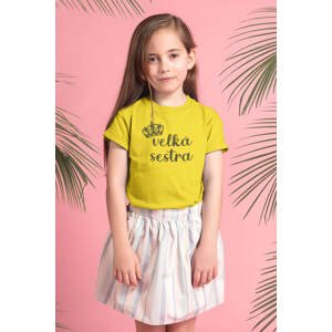 MMO Dětské tričko Velká sestra Barva: Žlutá, Velikost: 110