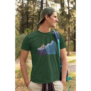 MMO Pánské tričko Adventure Barva: Láhvově zelená, Velikost: M