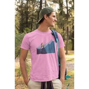 MMO Pánské tričko Adventure Barva: Ružová, Velikost: XL