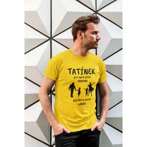 MMO Pánské tričko Tatínek Barva: Žlutá, Velikost: 4XL