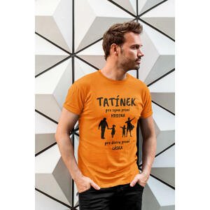 MMO Pánské tričko Tatínek Barva: Mandarínková oranžová, Velikost: XL