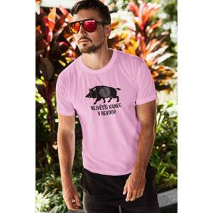 MMO Pánské tričko Největší kanec Barva: Ružová, Velikost: XS