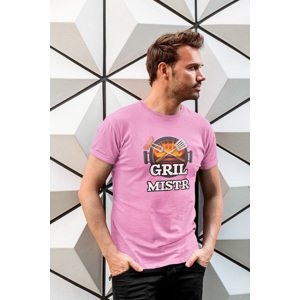 MMO Pánské tričko Gril mistr Barva: Ružová, Velikost: XL