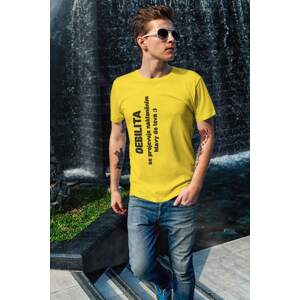 MMO Pánské tričko Debilita Barva: Žlutá, Velikost: XL