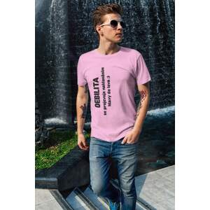 MMO Pánské tričko Debilita Barva: Ružová, Velikost: XL