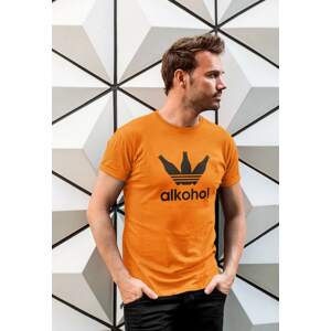 MMO Pánské tričko s lahvemi Barva: Mandarínková oranžová, Velikost: XS