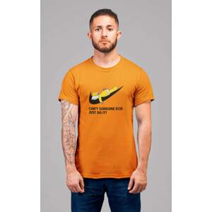 MMO Pánské tričko Just do it Barva: Mandarínková oranžová, Velikost: M