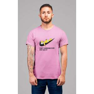 MMO Pánské tričko Just do it Barva: Ružová, Velikost: XL