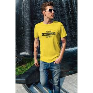 MMO Pánské tričko Jsem limitovaná edice Barva: Žlutá, Velikost: 4XL