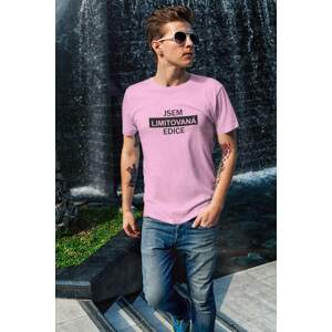 MMO Pánské tričko Jsem limitovaná edice Barva: Ružová, Velikost: L