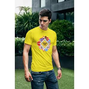 MMO Pánské tričko Značkové tričko Barva: Citrónová, Velikost: XL