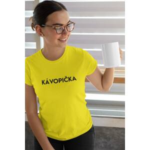 MMO Dámské tričko Kávopička Barva: Citrónová, Velikost: XS