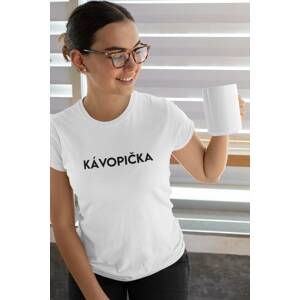 MMO Dámské tričko Kávopička Barva: Bíla, Velikost: XL